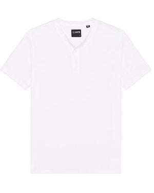 Cuts Henley-Shirt - Weiß
