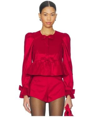 For Love & Lemons Lucia Top - Red