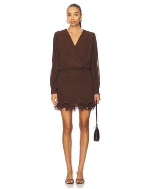 Line & Dot Twyla Mini Dress - Brown