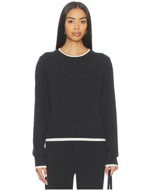 Artless Tove Layered Cashmere Crewneck - Black