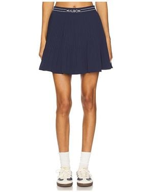 Malbon Golf Valentina Pleated Skirt - Blue