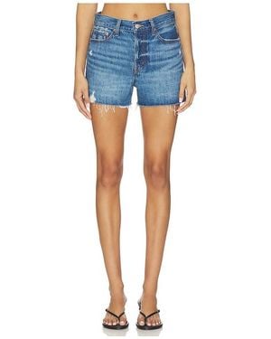 Pistola Nova High Rise Cut Off Short - Blue