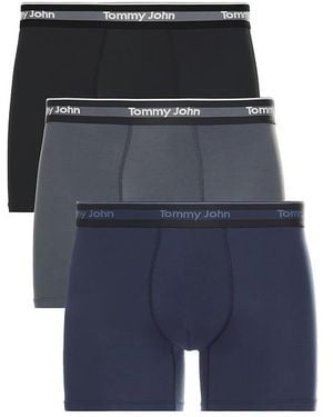 Tommy John Comfort Micro 3 Pack 4 Boxer Brief - Blue