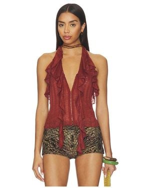 MORE TO COME Marilou Halter Top - Red