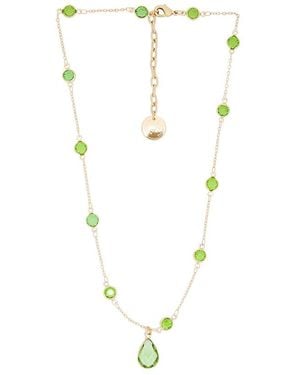 Anton Heunis Short Crystal Chain With Drop Pendant - White