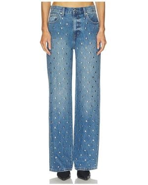 Pistola Hendrix High Rise Wide Jeans - Blue