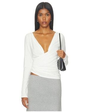 The Line By K Umi Pleated Longsleeve Top - White