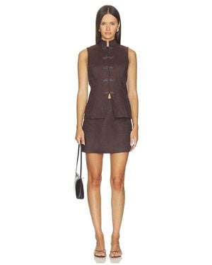 Amanda Uprichard Avya Dress - Brown