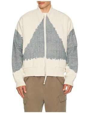 Kardo Max Oversized Quilted Bomber Jacket - Multicolour