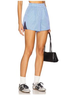 Araminta James Poplin Libby Stripe Short - Blue