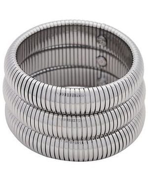 Ettika Flex Snake Chain Stretch Bracelet Set - Metallic