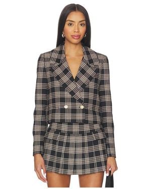 Alice + Olivia Avery Double Breasted Blazer - Black