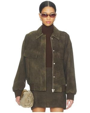 Lamarque Trevanna Suede Jacket - Brown