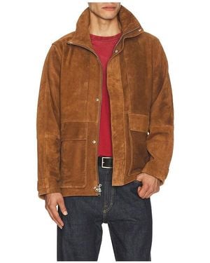 Joe's Jeans Suede Modern Travel Jacket - Orange