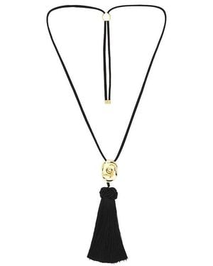 Luv Aj The Solstice Knot Tassel Necklace - Negro