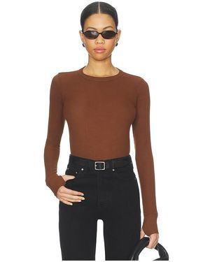 Michael Lauren Alick Longsleeve Fitted Top - Black