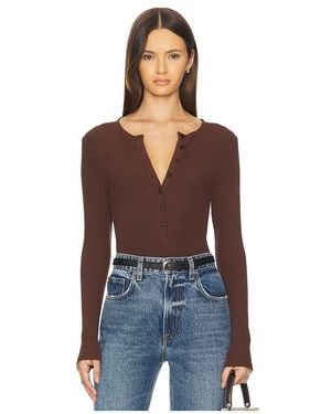 SNDY'S Henley Bodysuit - Blue