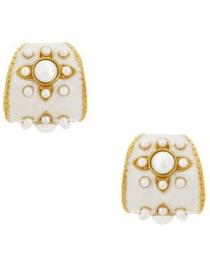 petit moments Daisy Earrings - Metallic