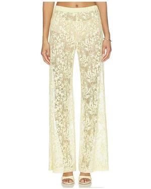 Amanda Uprichard Pantalones Mariko En Color Amarillo Talla (También En S, Xl) - Neutro