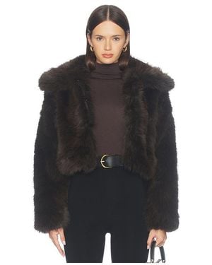 Blank NYC Faux Fur Jacket - Black