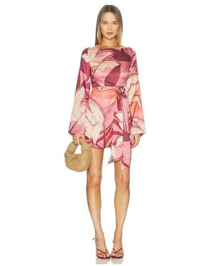 Seven Wonders Kaeli Long Sleeve Mini Dress - Red