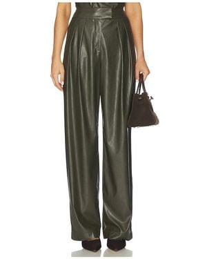 The Sei Double Pleat Trouser - Green