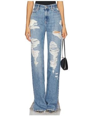 GOOD AMERICAN Khloe Shredded Jeans - Blue
