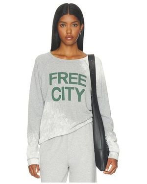 Freecity Bleachout Sweatshirt - White