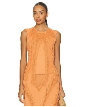 Ulla Johnson Bonnie Sleeveless Knit Top - Orange