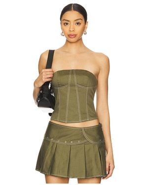 BY.DYLN X Revolve Jenna Corset - Green