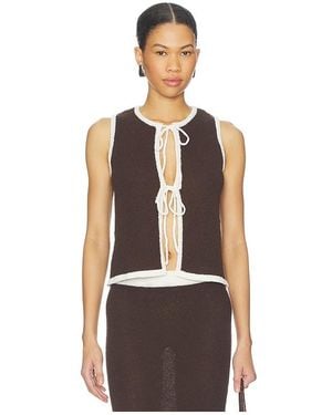 4th & Reckless Morganna Knitted Top - White