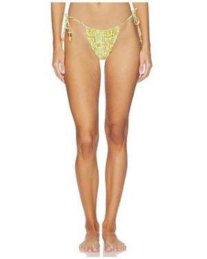 AFRM Cali Beaded Bikini Bottom - White