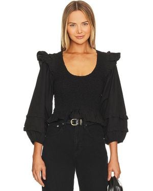 Cleobella Veronika Solid Blouse - Black