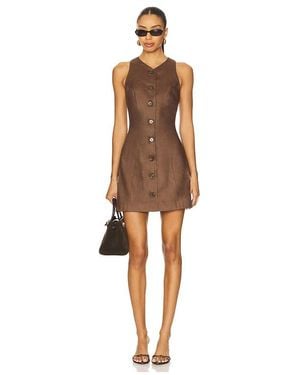 Matthew Bruch Vest Mini Dress - Natural