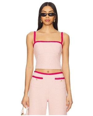 Amanda Uprichard Windsor Top - Pink