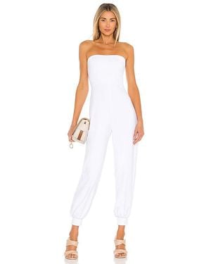 Susana Monaco Strapless Cuffed Ankle Jumpsuit - White