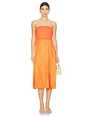 Michael Stars Solange Midi Dress - Orange