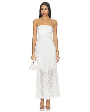 La Fuori Ballet Rose Midi Dress - White