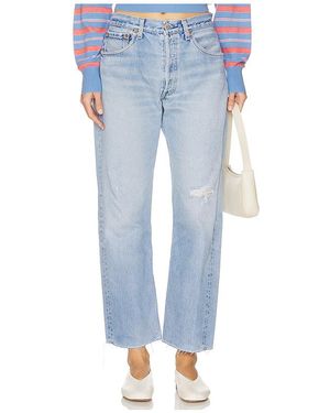 aligrace Recto(A) Relaxed Undone Hem En Color Azul Talla (También En 32)