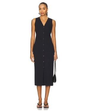 Vince Rib Sleeveless Dress - Blue