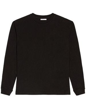 John Elliott Long Sleeve University Tee - Black