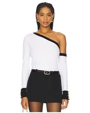 L'Agence 'Agence Maeva Off Shoulder Pullover - ホワイト