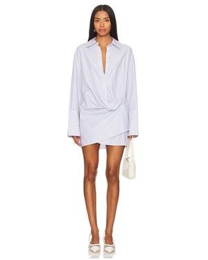 h:ours Faye Shirt Dress - White