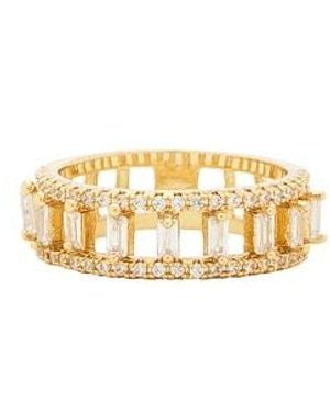 Mazin Jewels Diana Ring - White
