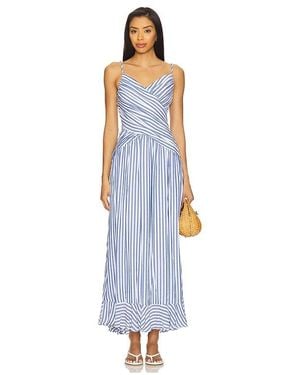 Line & Dot Noah Maxi Dress - Blue