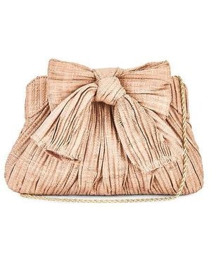 Loeffler Randall Clutch Con Lazo Plisado En Color Blush Rayne En Talla En - Neutro