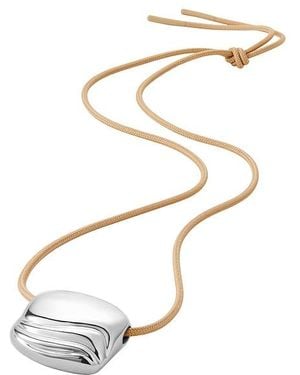 Jenny Bird Collar Rue En Color Plateado Metálico Talla - Blanco