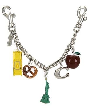 COACH New York Motif Chain Bag Charm - Multicolour