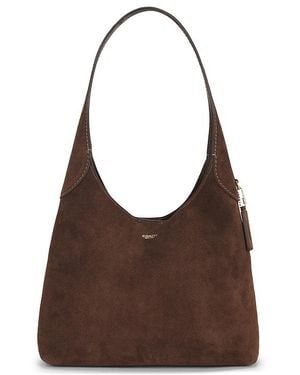 COACH Suede Brooklyn Shoulder Bag 28 - Brown