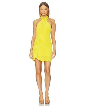 Peachy Den Kylie Halter Knot Dress - Yellow